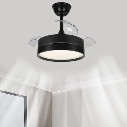 Dimmable 3 Doorzichtige Bladen Retractable Ceiling Fan