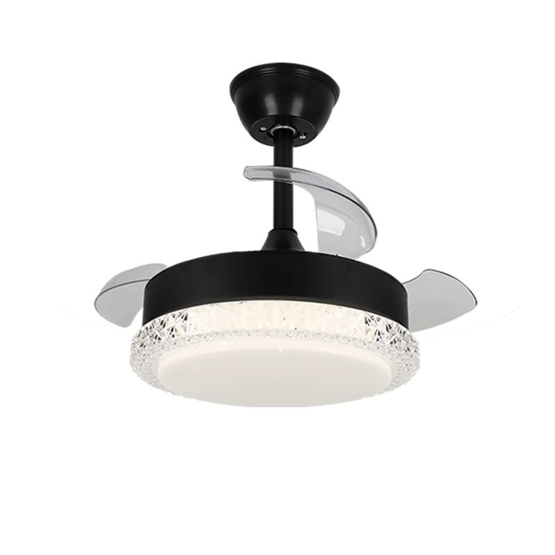 Dimmable 3 Doorzichtige Bladen Retractable Ceiling Fan