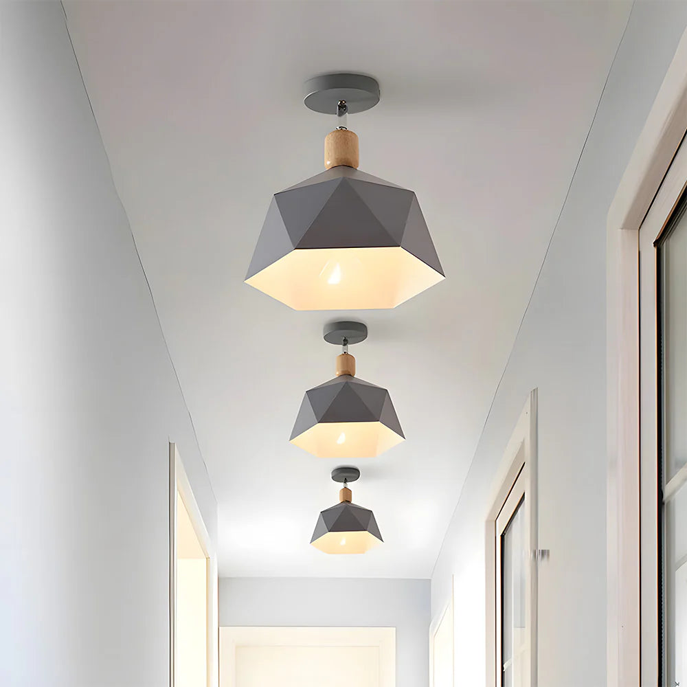 Elegante Eenvoudige Macaron Metalen Plafondlamp