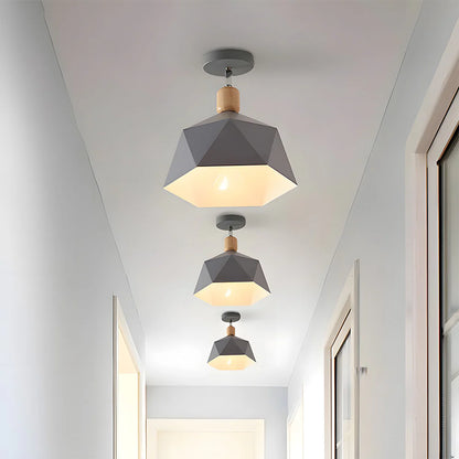 Elegante Eenvoudige Macaron Metalen Plafondlamp