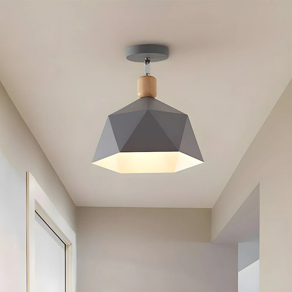 Elegante Eenvoudige Macaron Metalen Plafondlamp