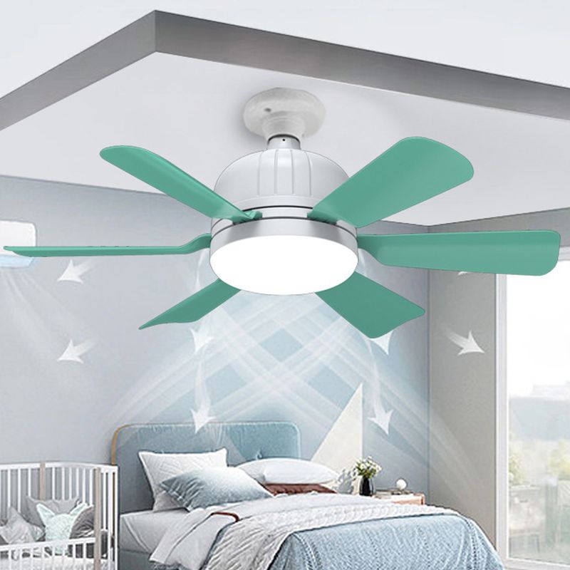 AuraBreeze 6-Blads Flushmount LED Plafondventilator