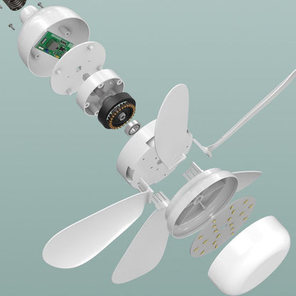 AuraBreeze 6-Blads Flushmount LED Plafondventilator