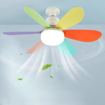 6 Bladen Flushmount LED Plafondventilator