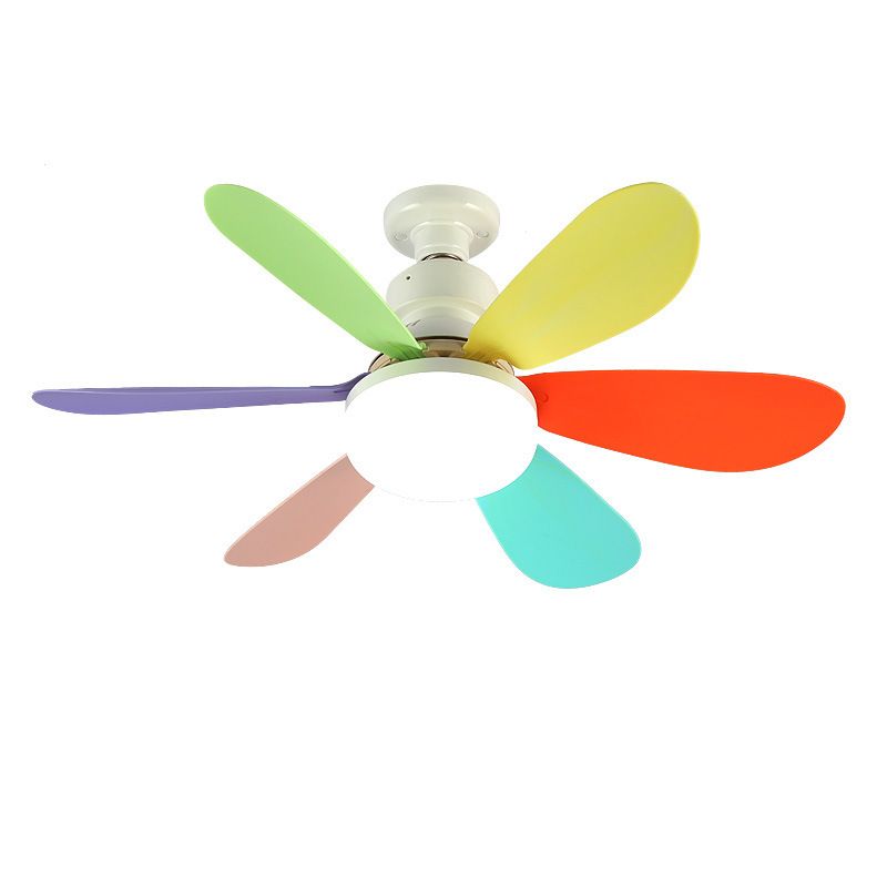 6 Bladen Flushmount LED Plafondventilator