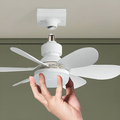 6 Bladen Flushmount LED Plafondventilator