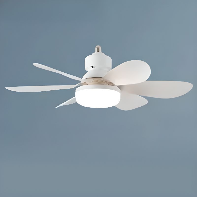 6 Bladen Flushmount LED Plafondventilator