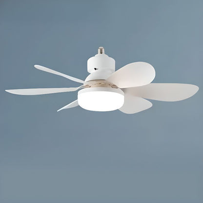 6 Bladen Flushmount LED Plafondventilator