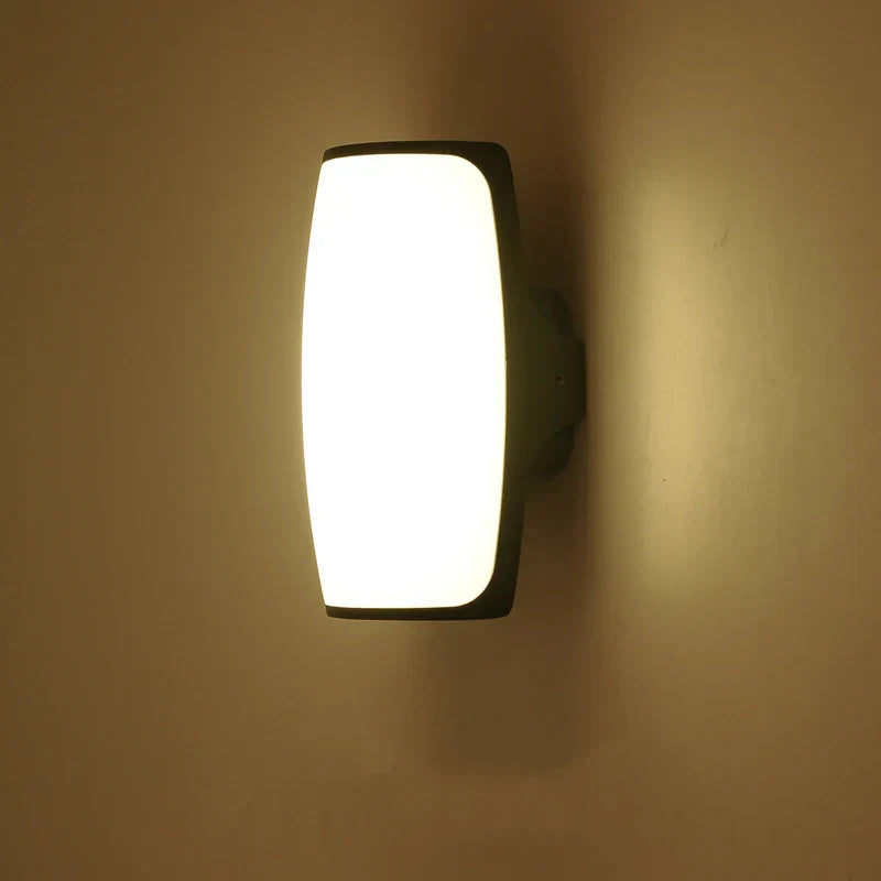 Moderne Zwart Waterdichte LED Buiten Wandlamp