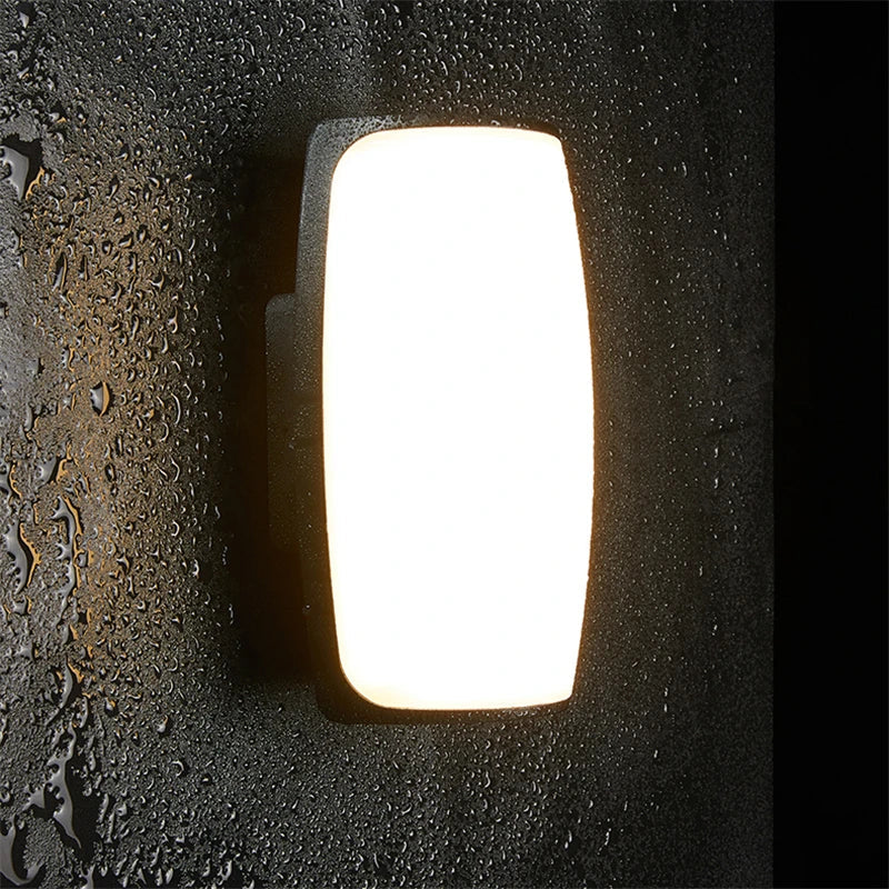Moderne Zwart Waterdichte LED Buiten Wandlamp