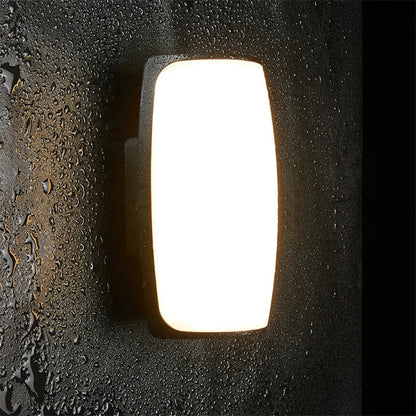 Moderne Zwart Waterdichte LED Buiten Wandlamp