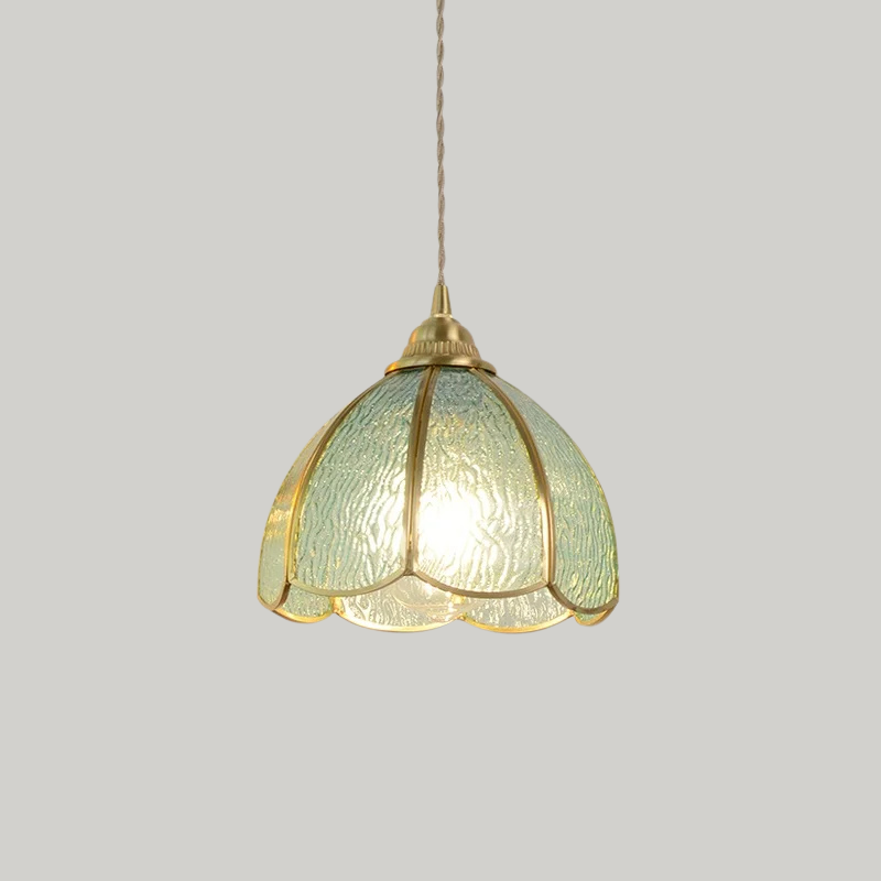 Tiffany Walnoot Touch LED Glas Hanglamp