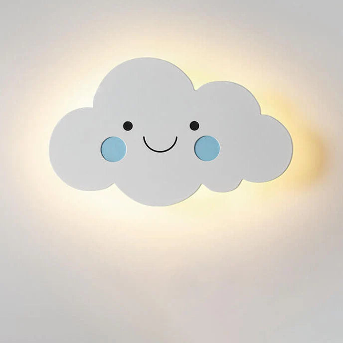 Noordse Creatieve Wolken Emoji LED Wandlamp