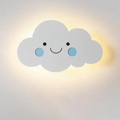 Noordse Creatieve Wolken Emoji LED Wandlamp