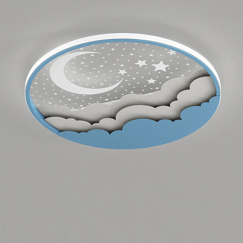 Creatieve Cartoonsterren Maan Acryl LED Plafondlamp