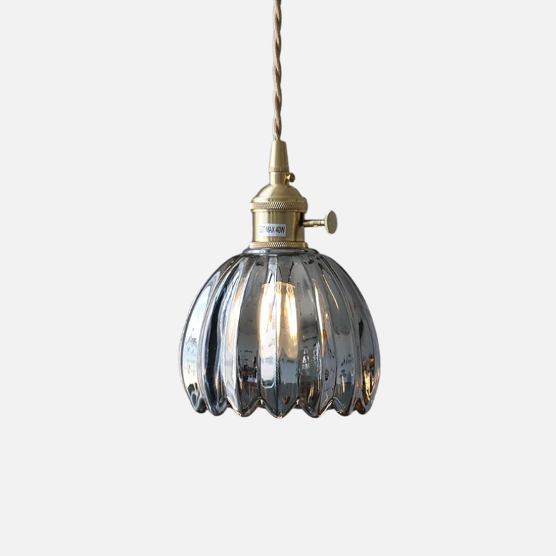 Klassiek Glazen Bloem Hanglamp