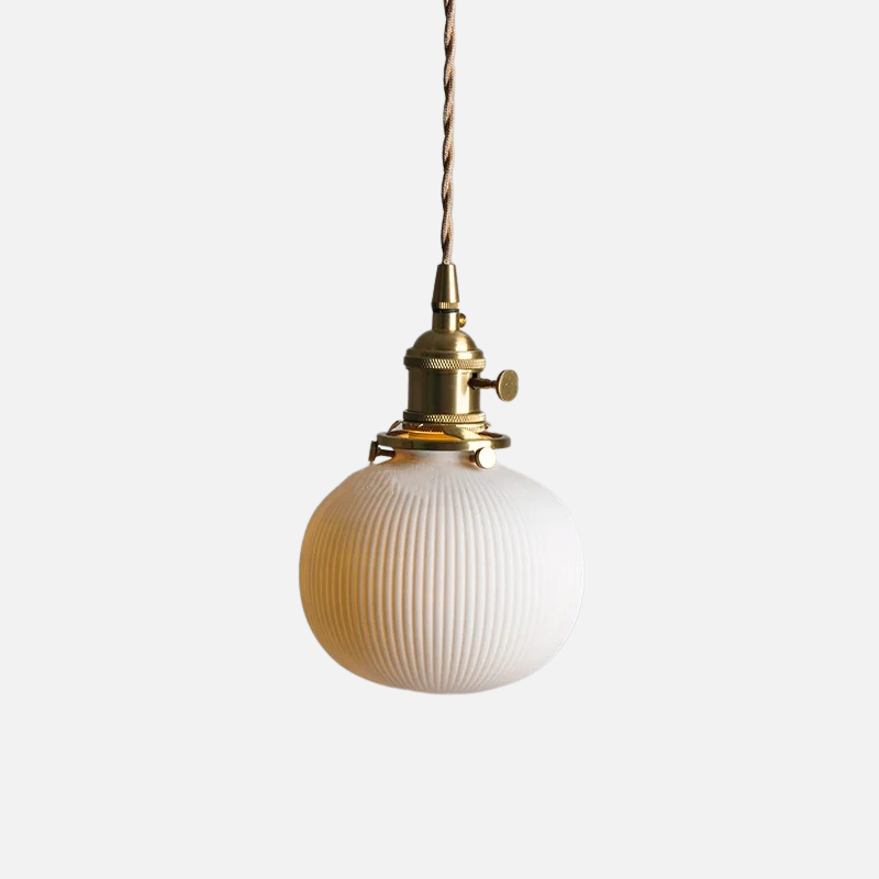 Scandinavian Elegance Witte Keramische Hanglamp