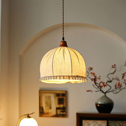 Vintage Boho Koepelvorm Hanglamp in Japanse Stijl
