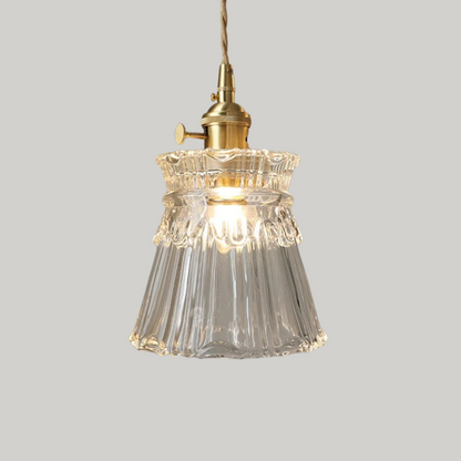 Luxe Tiffany Hanglamp met Walnoothout