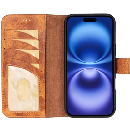 Telefoonhoesje Wallet Leer Pasjeshouder Kickstan
