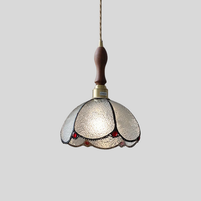 Verfijnde Loft Hanglamp van Koper en Glas