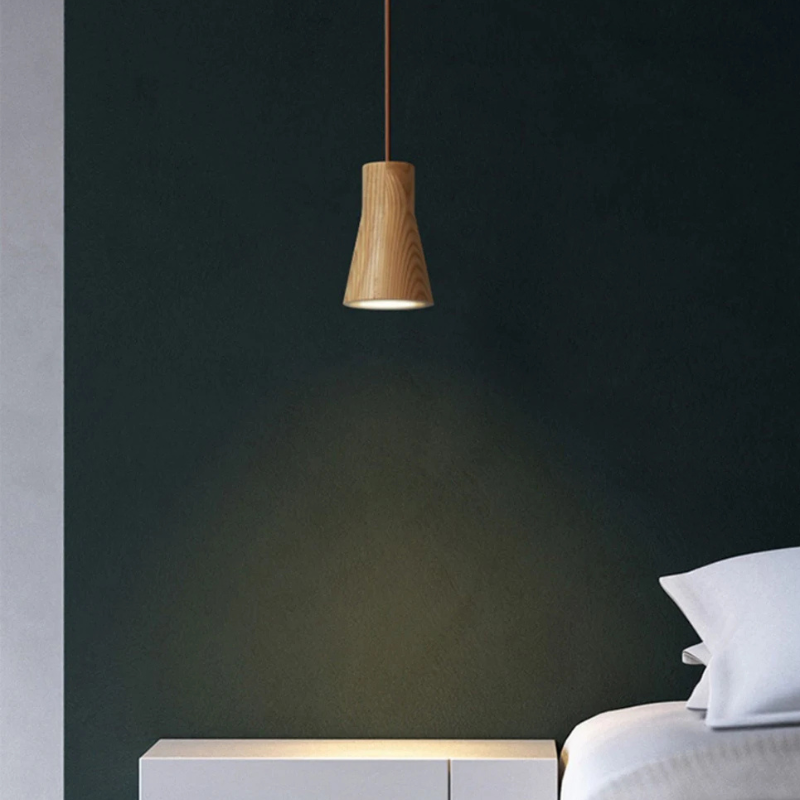 Borealis Glow Scandinavische Houten Hanglamp