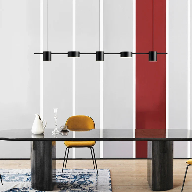 Aurora Lineaire Hanglamp met Minimalistische Koppen