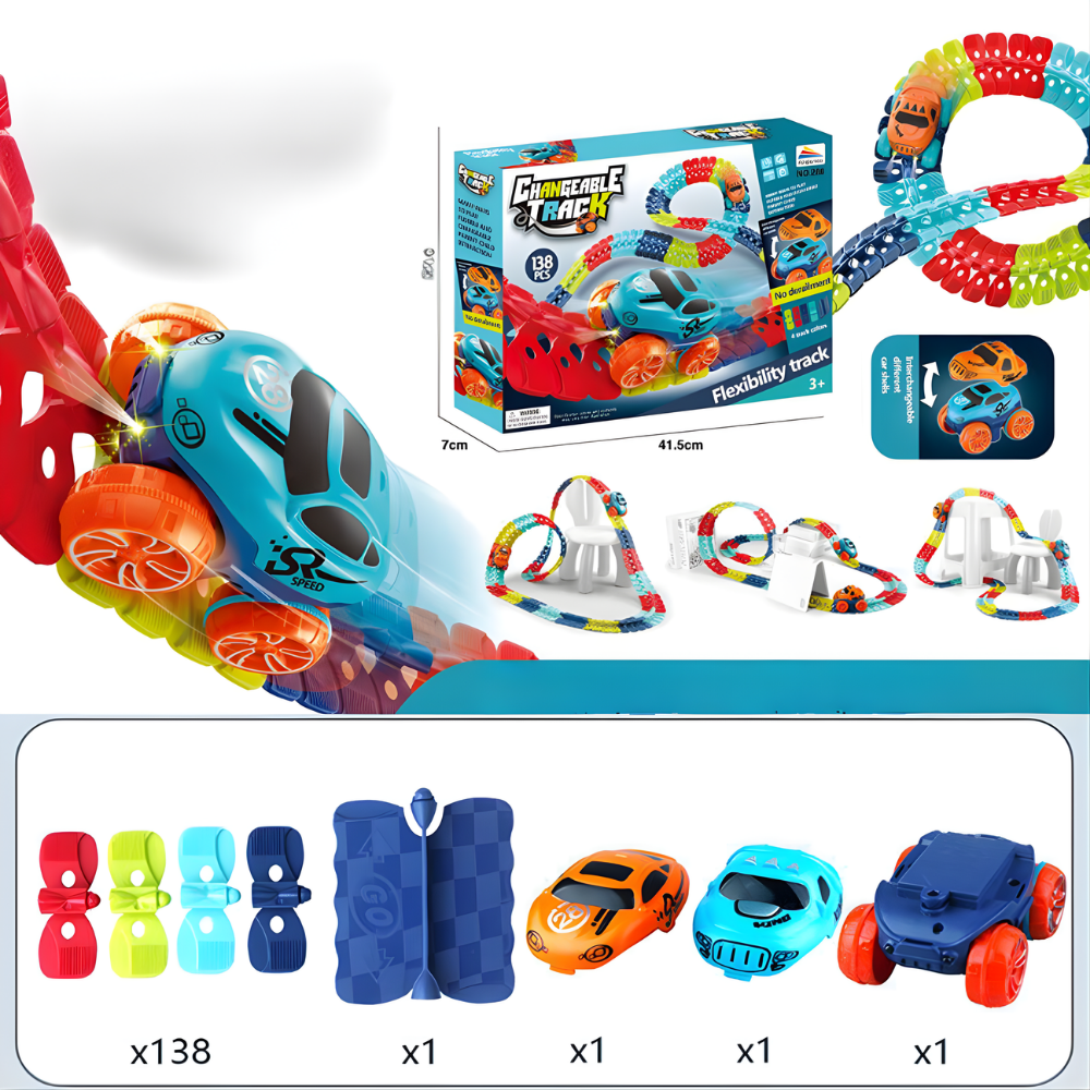 Speelgoed Racebaan Flexibel Looping Stuntauto Set