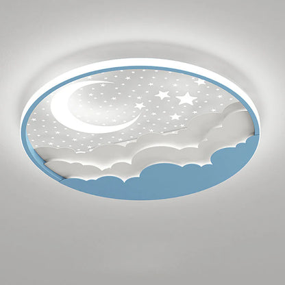 Creatieve Cartoonsterren Maan Acryl LED Plafondlamp
