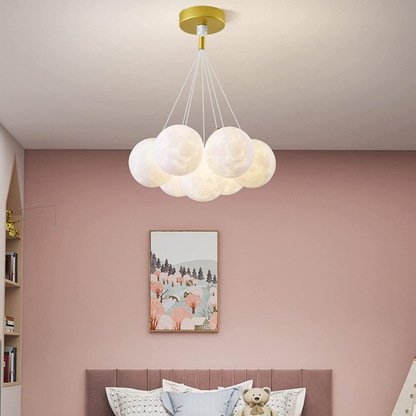 Moderne Bubble Kroonluchter met Glazen Bollen