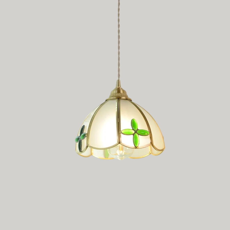 Tiffany Walnoot Touch LED Glas Hanglamp