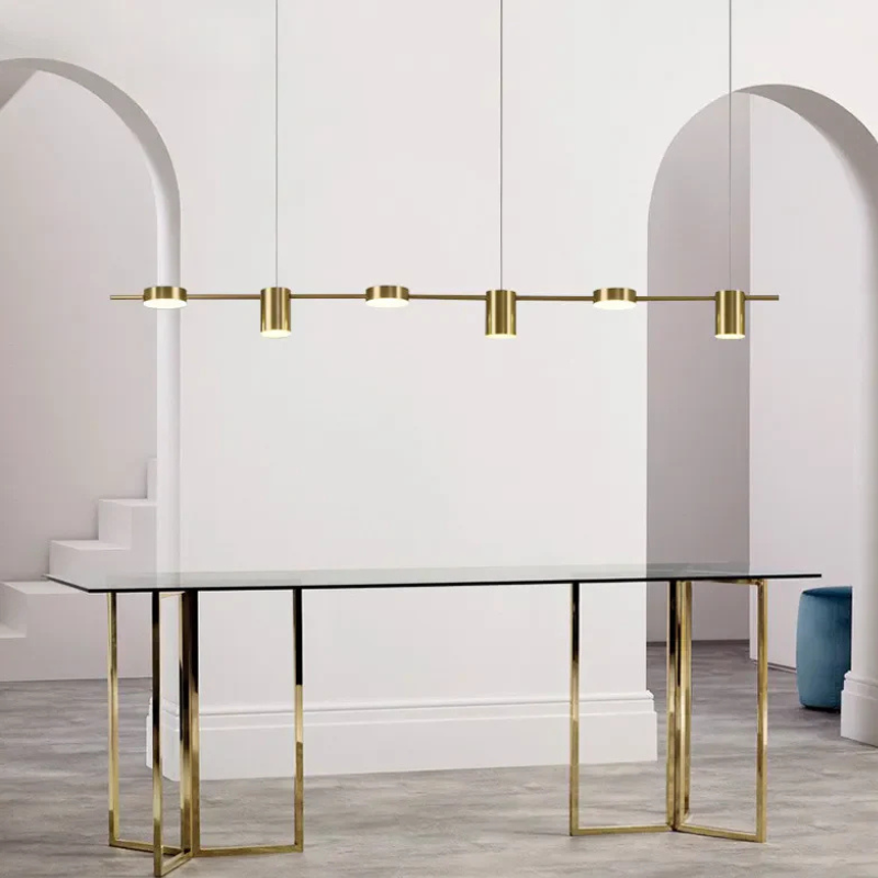 Aurora Lineaire Hanglamp met Minimalistische Koppen