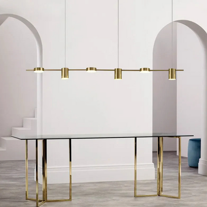 Aurora Lineaire Hanglamp met Minimalistische Koppen