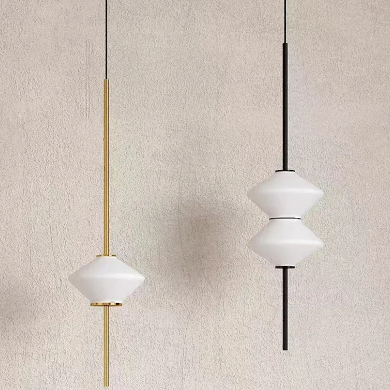 Art Deco Glazen Hanglamp met Zachte LED-verlichting