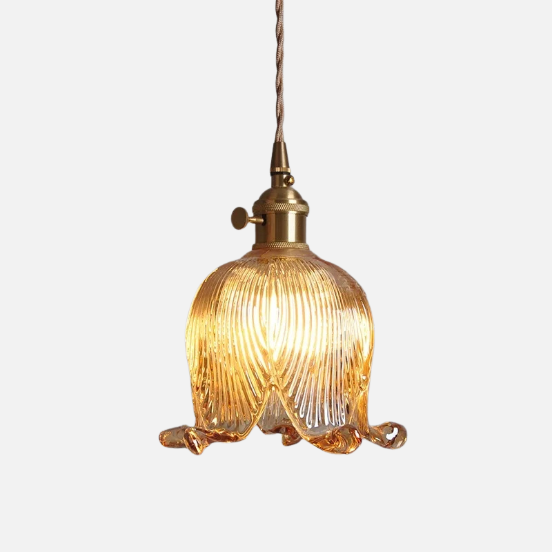 Klassiek Glazen Bloem Hanglamp