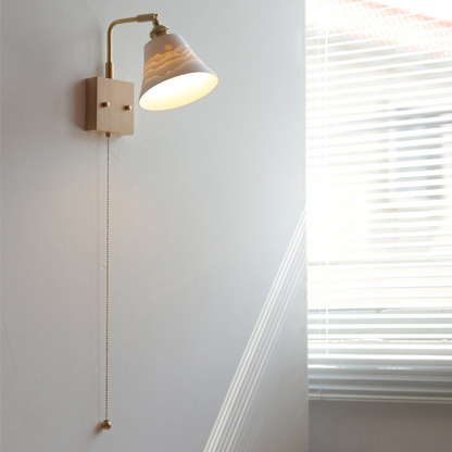 Nordic Scandinavische LED Wandlamp met Houten Accenten
