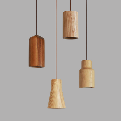 Borealis Glow Scandinavische Houten Hanglamp