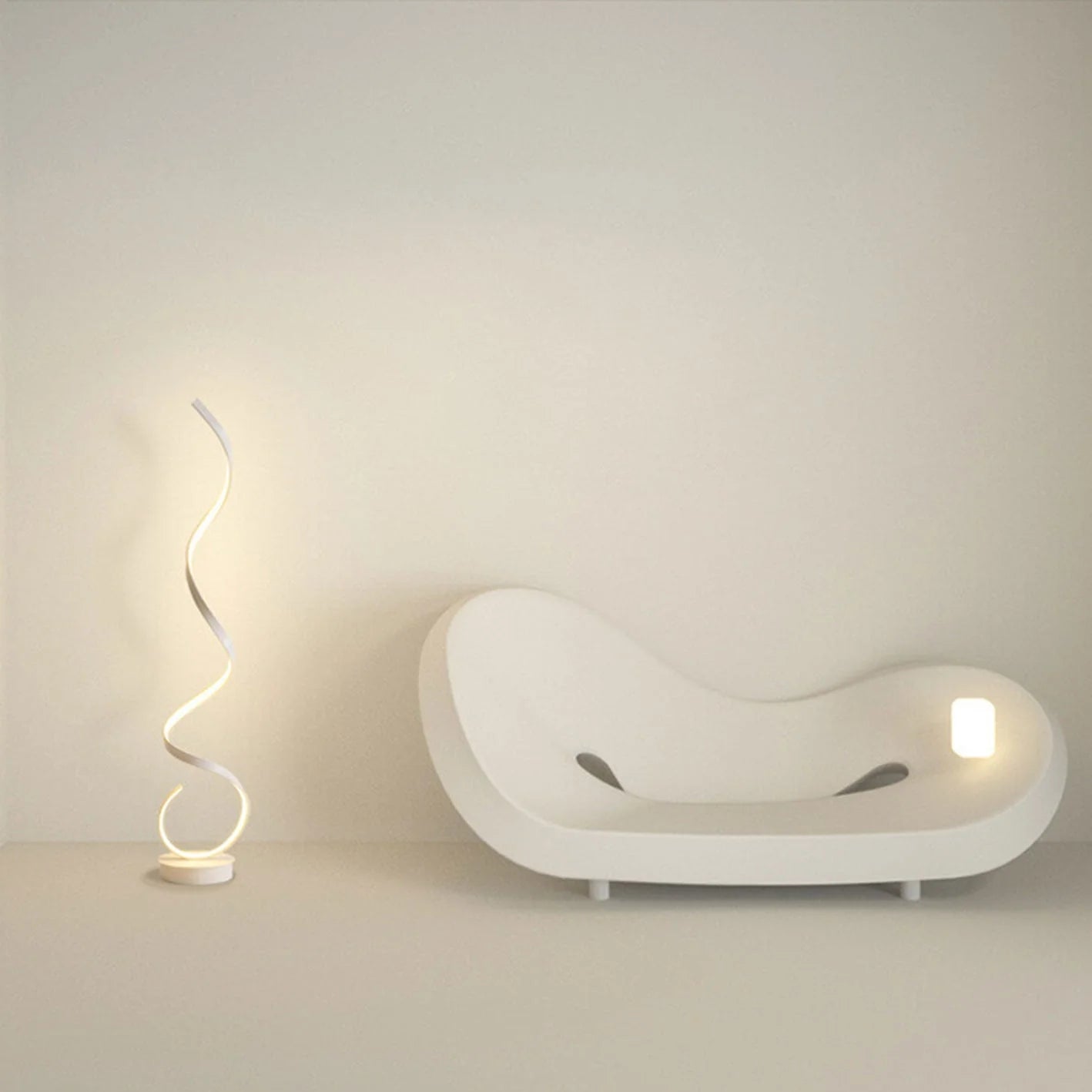 Moderne Creatieve Gedraaide Lijn LED Vloerlamp