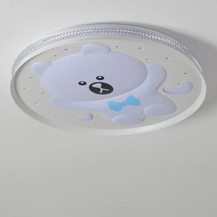 Hedendaagse Kinderen Ronde Beer LED Plafondlamp