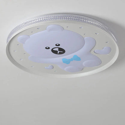 Hedendaagse Kinderen Ronde Beer LED Plafondlamp