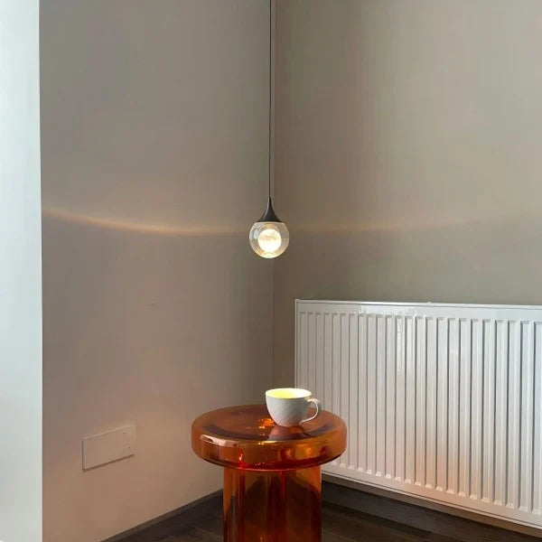 Heldere Glazen Bol Hanglamp met Tijdloze Uitstraling
