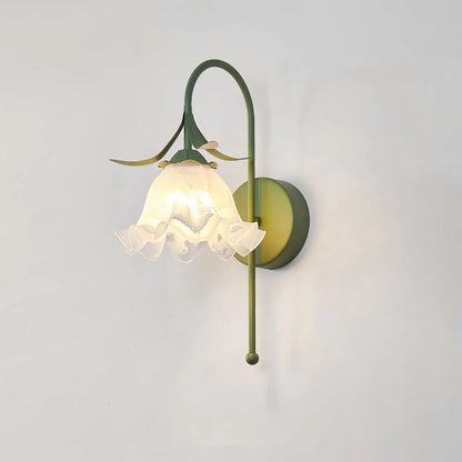 Creatief Bloemvormige Glazen Wandlamp