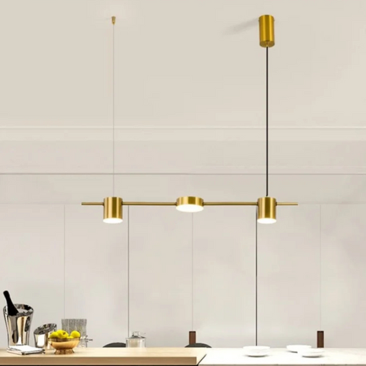 Aurora Lineaire Hanglamp met Minimalistische Koppen