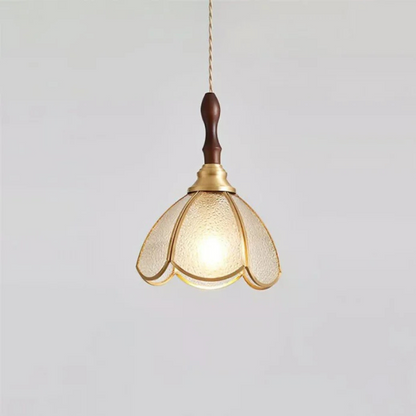 Tiffany Walnoot Touch LED Glas Hanglamp
