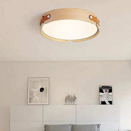 Moderne Wabi-Sabi Houten Plafondlamp