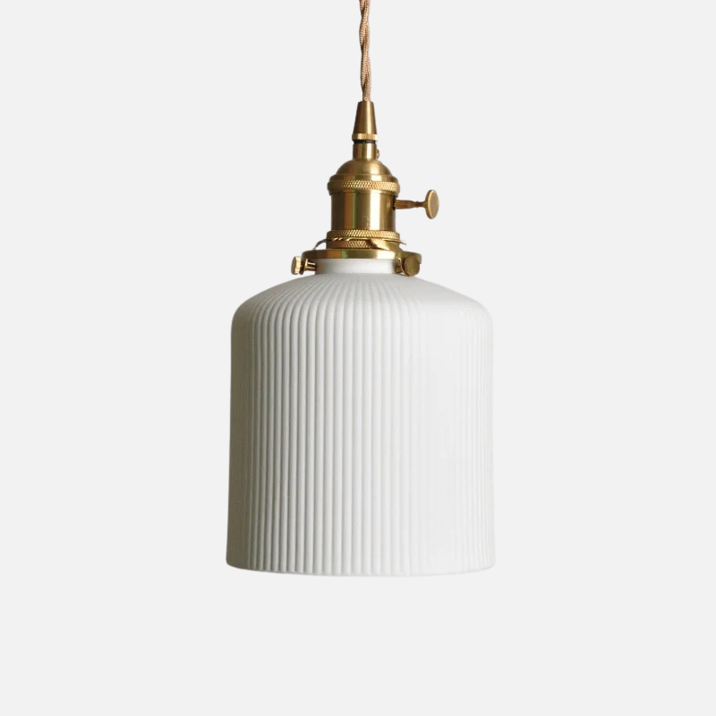 Scandinavian Elegance Witte Keramische Hanglamp