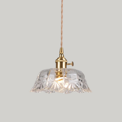 Luxe Tiffany Hanglamp met Walnoothout