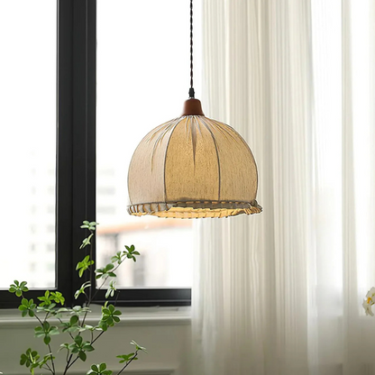 Vintage Boho Koepelvorm Hanglamp in Japanse Stijl