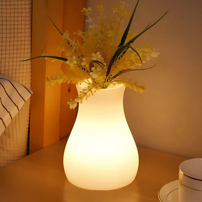 Sfeervolle LED Vaas Verlichting met Bloemaccent