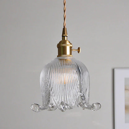 Bloom Glow Glazen Bloemvormige Hanglamp